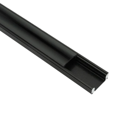 PERFIL ALUMINIO PRETO SALIENTE 17 X 7 X 2000mm S24