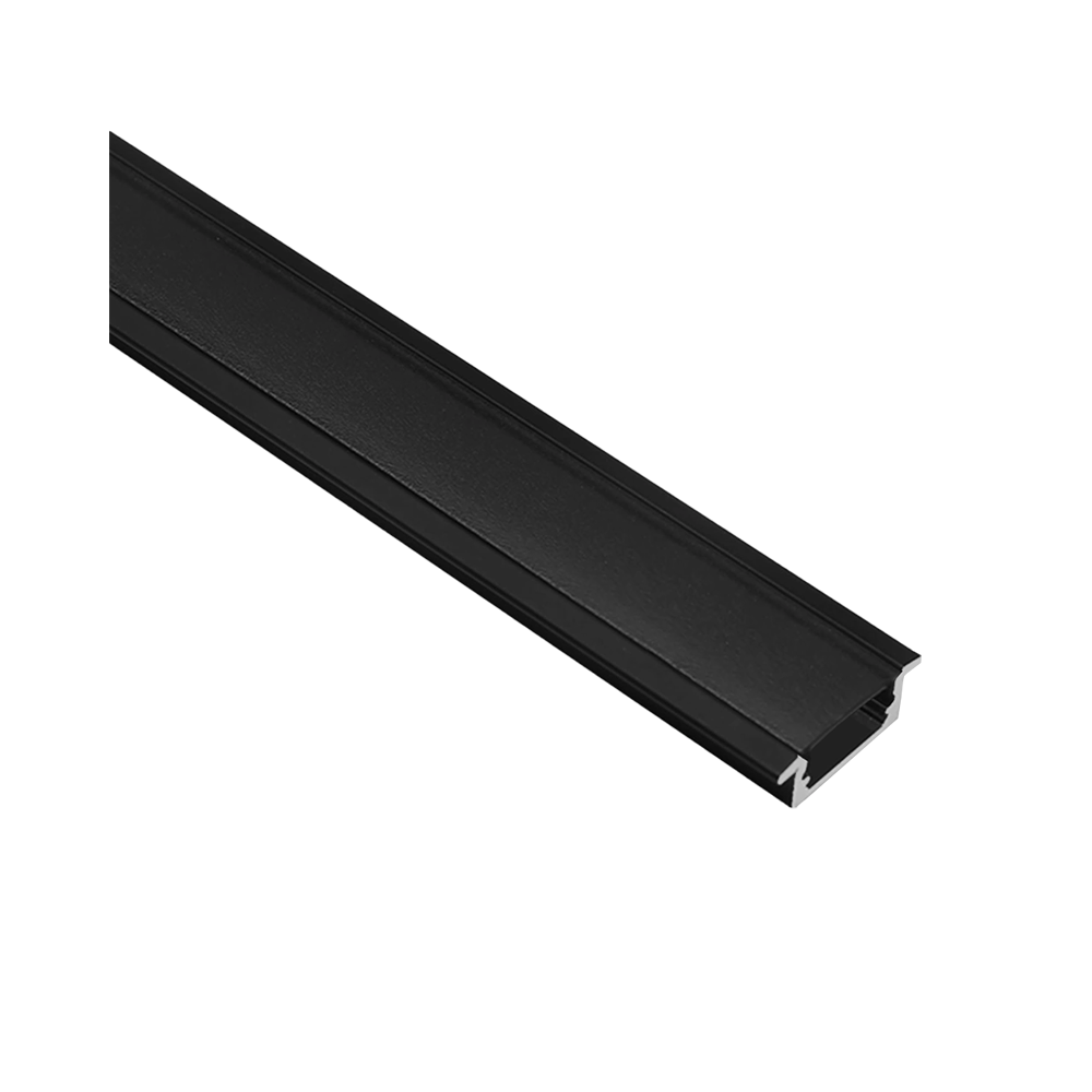 PERFIL ALUMINIO PRETO EMBUTIR 25 X 5 X 2000mm S24