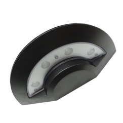 APLIQUE SENI-CIRCULAR 2 PRETO 10W 4200K