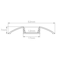PERFIL ALUMÍNIO SALIENTE 077 152 X 8 X 2000mm
