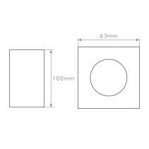 ARO GU10/MR16 SAL.QUA FIXO BRANCO S24