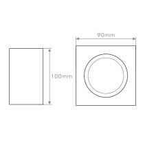 ARO GU10/MR16 SAL.QUA ORI.BRANCO S24