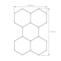 MODULUS 5 HEX 72W RGB 7200LM IP44 DC24V S25