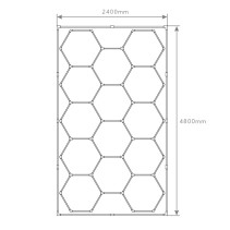 MODULUS 14 HEX 672W 6400K 67200LM IP44 220V S25