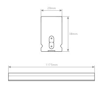 MODULUS HEX 17W 6400K 1700LM IP44 1175MM 220V S25