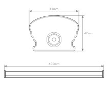 ARMADURA ESTANQUE 24W 600mm 6400K