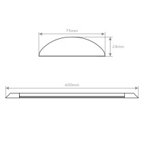 ARMADURA SLIM 24W 600mm 3000K