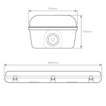 ARMADURA ESTANQUE 2X600mm