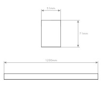 LINEA SUSPENSA PRETA 48W 3CCT S24