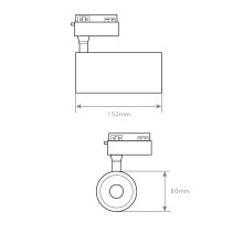 PROJ. DE CALHA MONOFÁSICO ECO BRANCO 30W 4200K