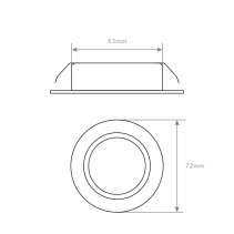 SPOT LED EMBUTIR 3W 6400K