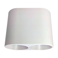 ARO GU10/MR16 SALIENTE DUPLO FIXO BRANCO S24