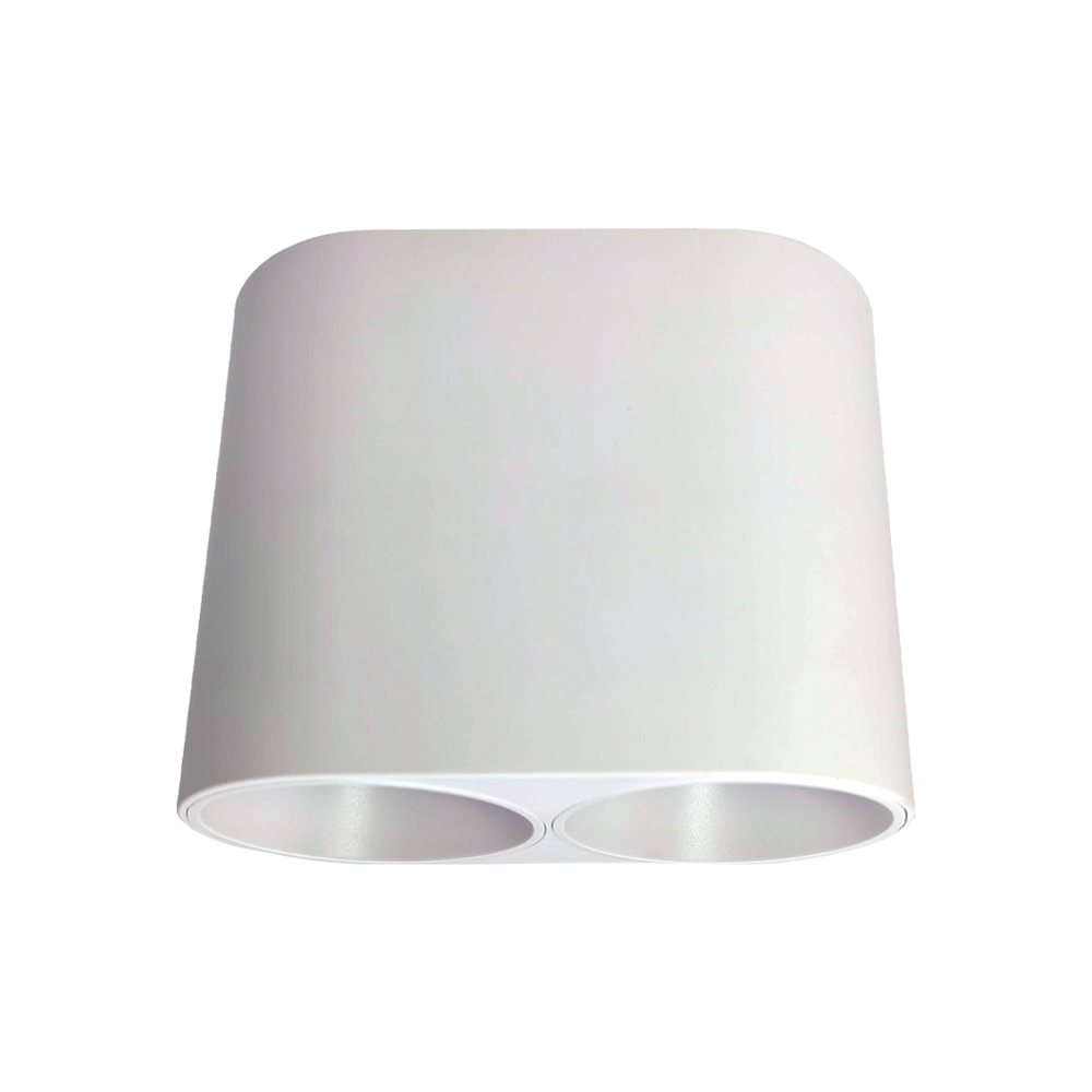 ARO GU10/MR16 SALIENTE DUPLO FIXO BRANCO S24