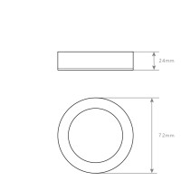 APLIQUE REDONDO BRANCO 5W 4200K