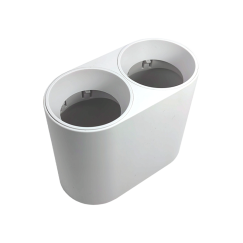 ARO GU10/MR16 SALIENTE DUPLO FIXO BRANCO S24