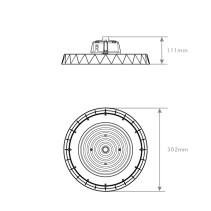 UFO SOLIDUS PRETO PHILIPS 5 ANOS 120W 5600K S25