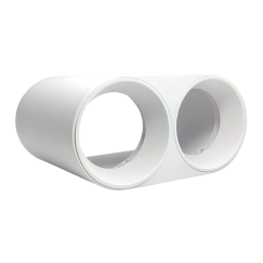 ARO GU10/MR16 SALIENTE DUPLO FIXO BRANCO S24