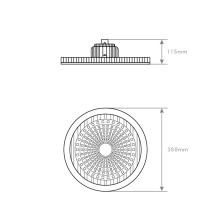 CAMPÂNULA LED UFO PRETO PHILIPS 3 ANOS 200W 4200K