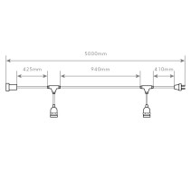 GRINALDA PARA LÂMPADA E27 5M ( 5 X E27 )