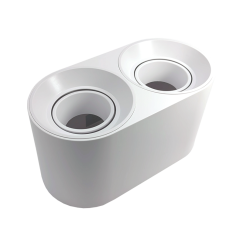 ARO GU10/MR16 SALIENTE DUPLO ORI.BRANCO S24