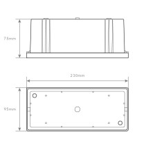 CAIXA PROJETOR DE MURO 10W