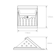APLIQUE SOLAR 8W 6400K