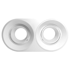 ARO GU10/MR16 SALIENTE DUPLO ORI.BRANCO S24