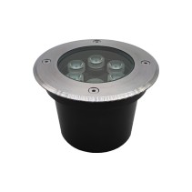 PROJETOR DE CHÃO REDONDO 6X1W 6400K