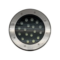 PROJETOR DE CHÃO REDONDO 18X1W 3000K