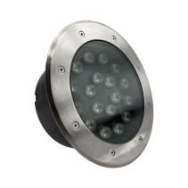 PROJETOR DE CHÃO REDONDO 18X1W 6400K