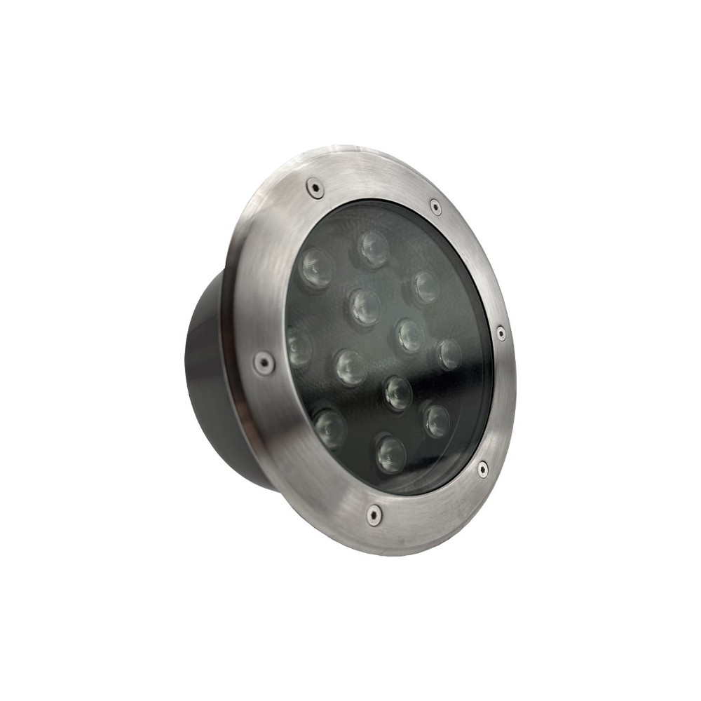 PROJETOR DE CHÃO REDONDO 12X1W 3000K