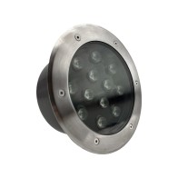 PROJETOR DE CHÃO REDONDO 12X1W 6400K