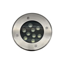 PROJETOR DE CHÃO REDONDO 9X1W 6400K