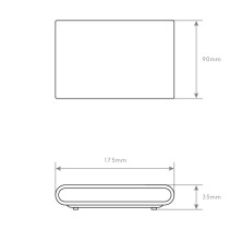APLIQUE 6W + 6W BRANCO 4200K