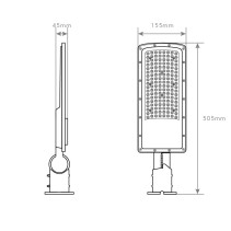 ARMADURA DE RUA SUNNA 100W 4200K S25