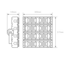 PROJETOR DE ESTÁDIO 200W 6400K