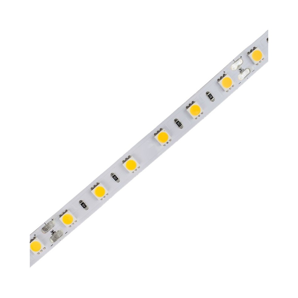 FITA LED 5050 60 LEDS 14.4W 12V IP20 3000K