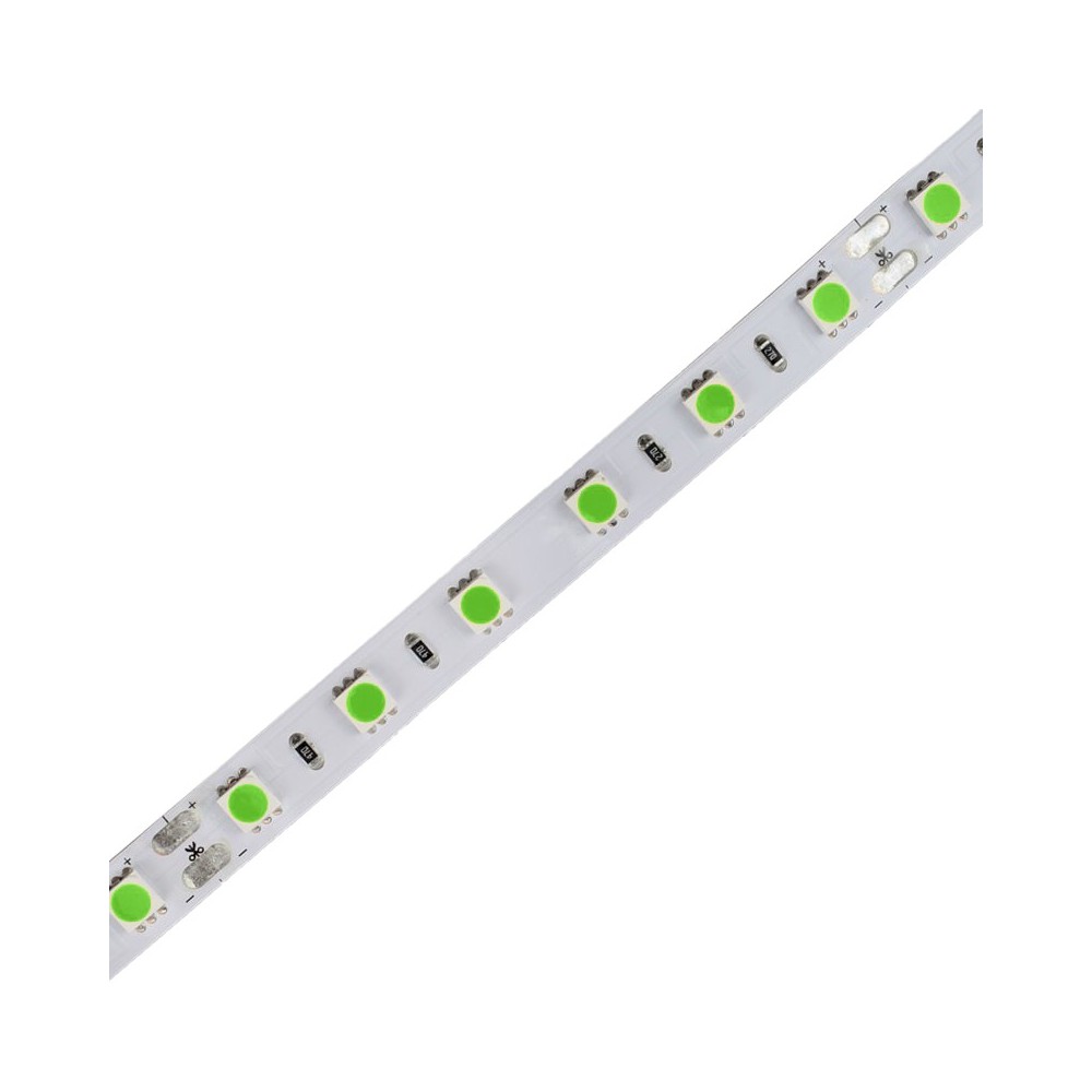 FITA LED 5050 60 LEDS 14.4W 12V IP20 VERDE