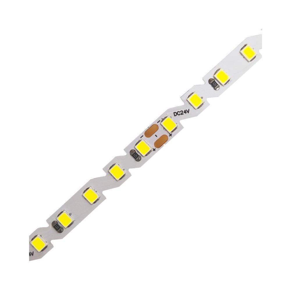 FITA LED 2835 120 LEDS 14.4W 24V IP20 6400K ZIGZAG