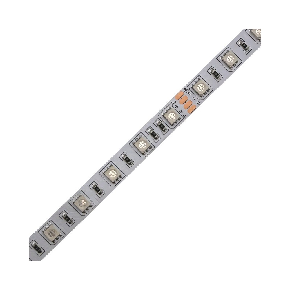 FITA LED 5050 60 LEDS 14.4W 24V IP20 RGB