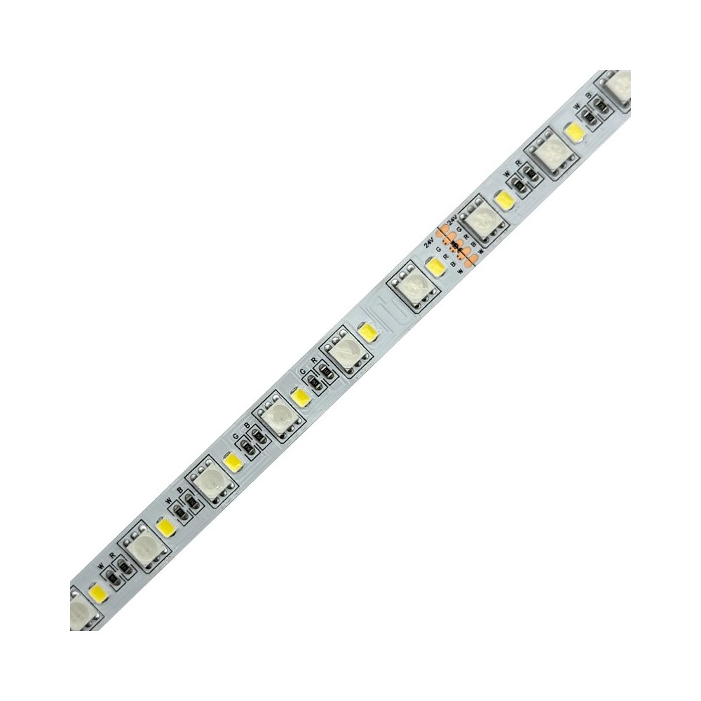 FITA LED 5050 60 LEDS 24W 24V IP20 RGB+W S25