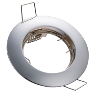 ARO GU10/MR16  REDONDO NÍQUEL FIXO