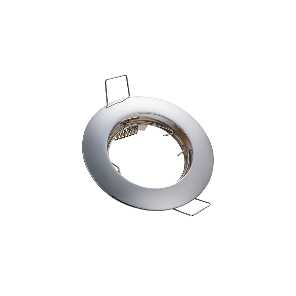 ARO GU10/MR16  REDONDO NÍQUEL FIXO