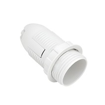 CASQUILHO E14 PVC BRANCO ROSCA
