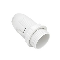 CASQUILHO E14 PVC BRANCO ROSCA