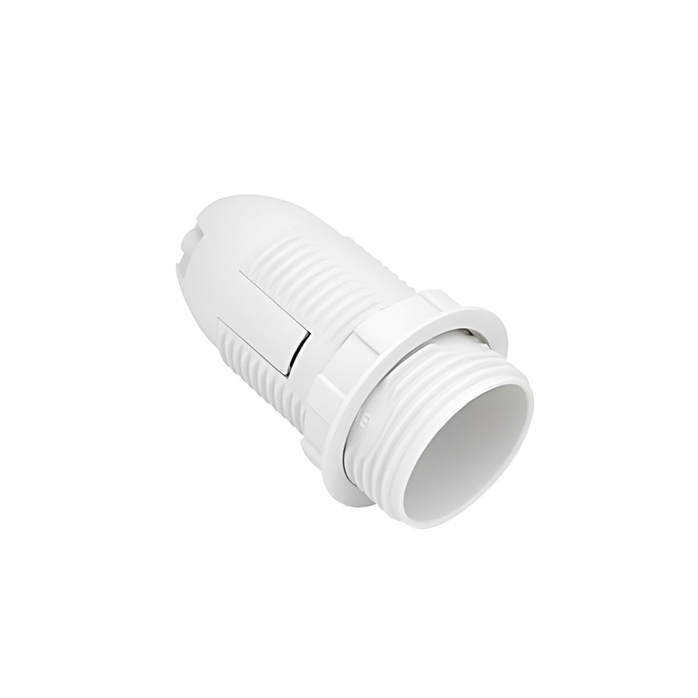 CASQUILHO E14 PVC BRANCO ROSCA