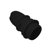 CASQUILHO E14 PVC PRETO MEIA ROSCA