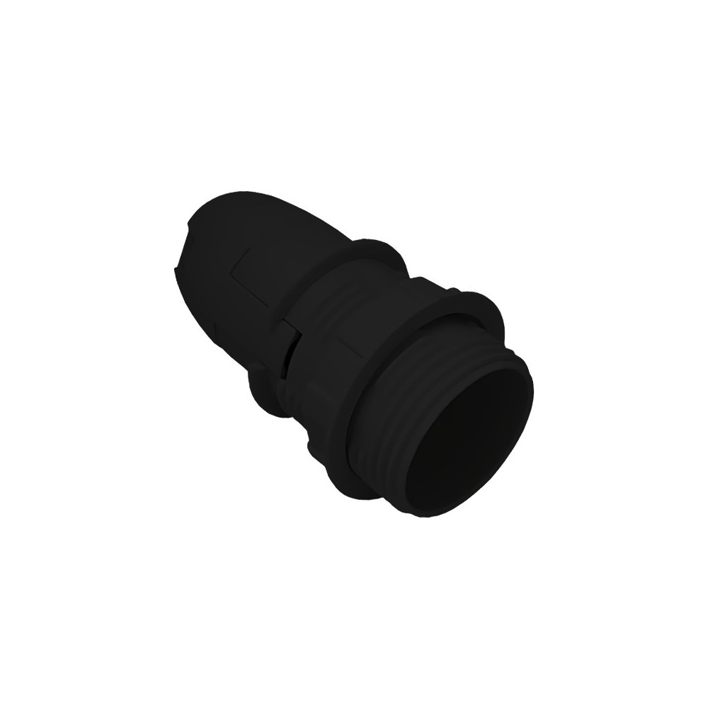 CASQUILHO E14 PVC PRETO MEIA ROSCA