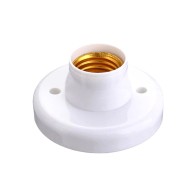 CASQUILHO E27 COM BASE PVC