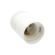 CASQUILHO E27 PVC BRANCO LISO